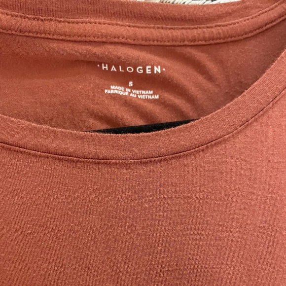 Halogen by Nordstrom Rust Orange T-shirt Size Small - Picture 4 of 7